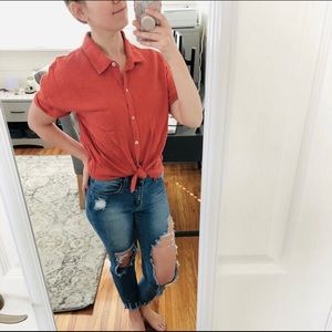 NEW Terracotta Button Down Shirt